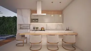 Imagem realista de um projeto arquitetônico