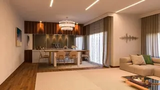 Imagem realista de um projeto arquitetônico