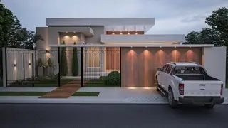 Imagem realista de um projeto arquitetônico